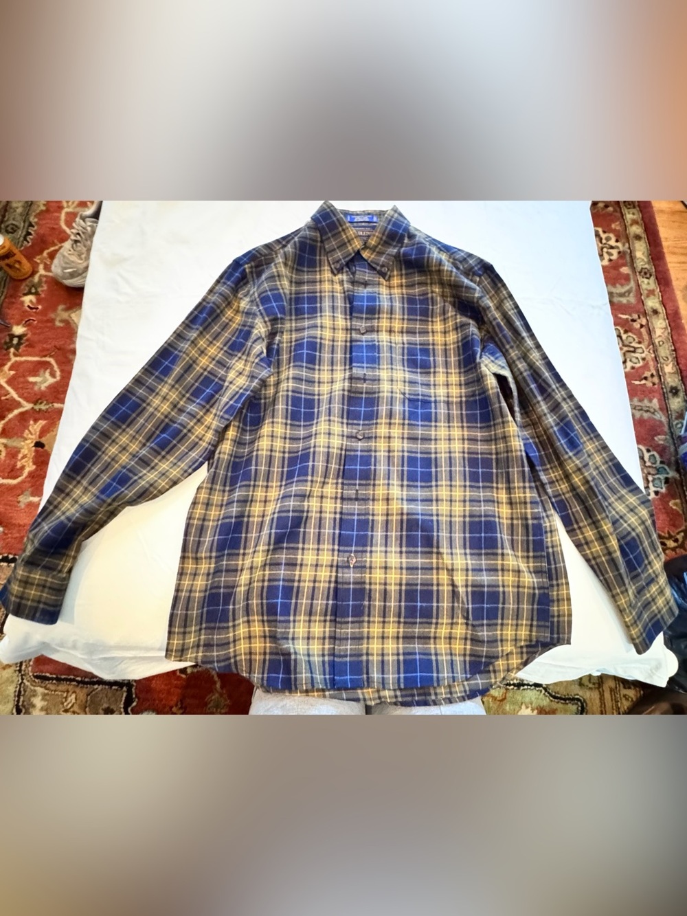 Pendleton Blue and Yellow Plaid Shirt